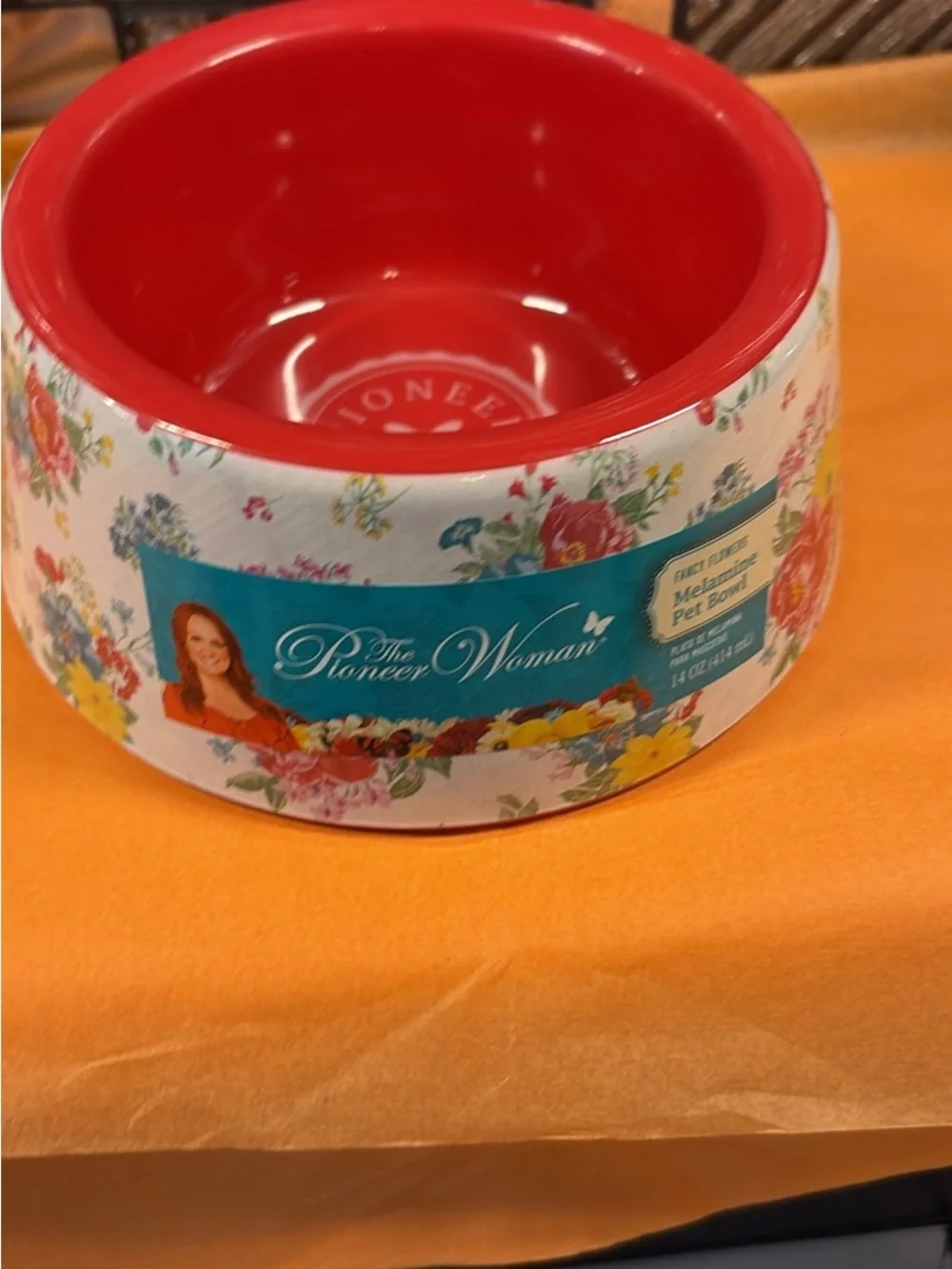 Pet Bowls Set with Floral Pattern - Multicolor